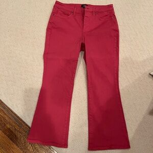 NYDJ pink cropped flare